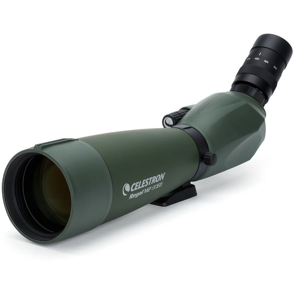Regal M2 20-60x80mm ED Angled Zoom Spotting Scope – Celestron