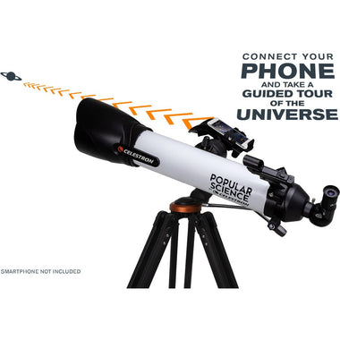 Popular Science by Celestron StarSense Explorer DX 100AZ Smartphone App-Enabled Refractor Telescope