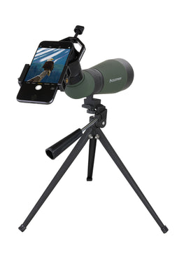 LandScout 12-36x60mm Angled Zoom Spotting Scope with Table-top Tripod and Smartphone Adapter
