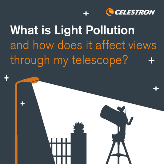 What is light pollution and how does it affect views through my telescope?