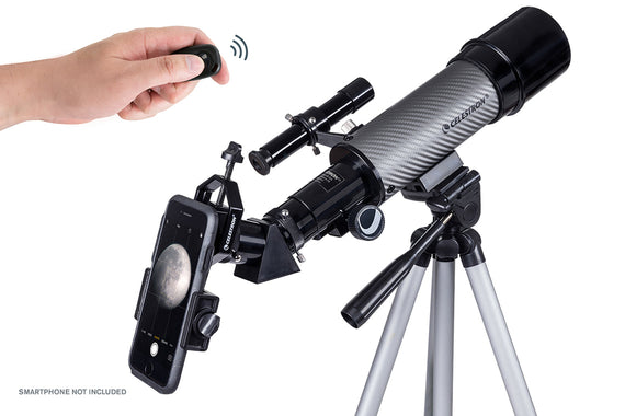 Travel Scope 60 DX with Smartphone Adapter and FREE EclipSmart Solar Filter