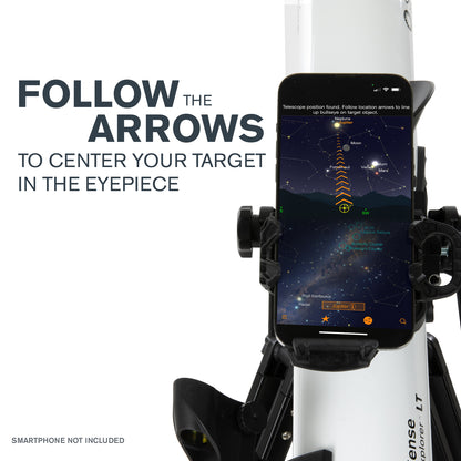 Smithsonian by Celestron StarSense Explorer LT 80AZ Smartphone App-Enabled Refractor Telescope