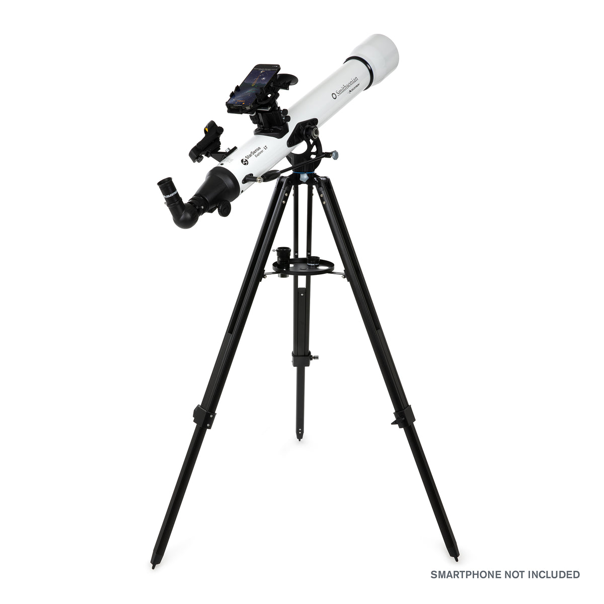 Smithsonian by Celestron StarSense Explorer LT 80AZ Smartphone App-Enabled Refractor Telescope