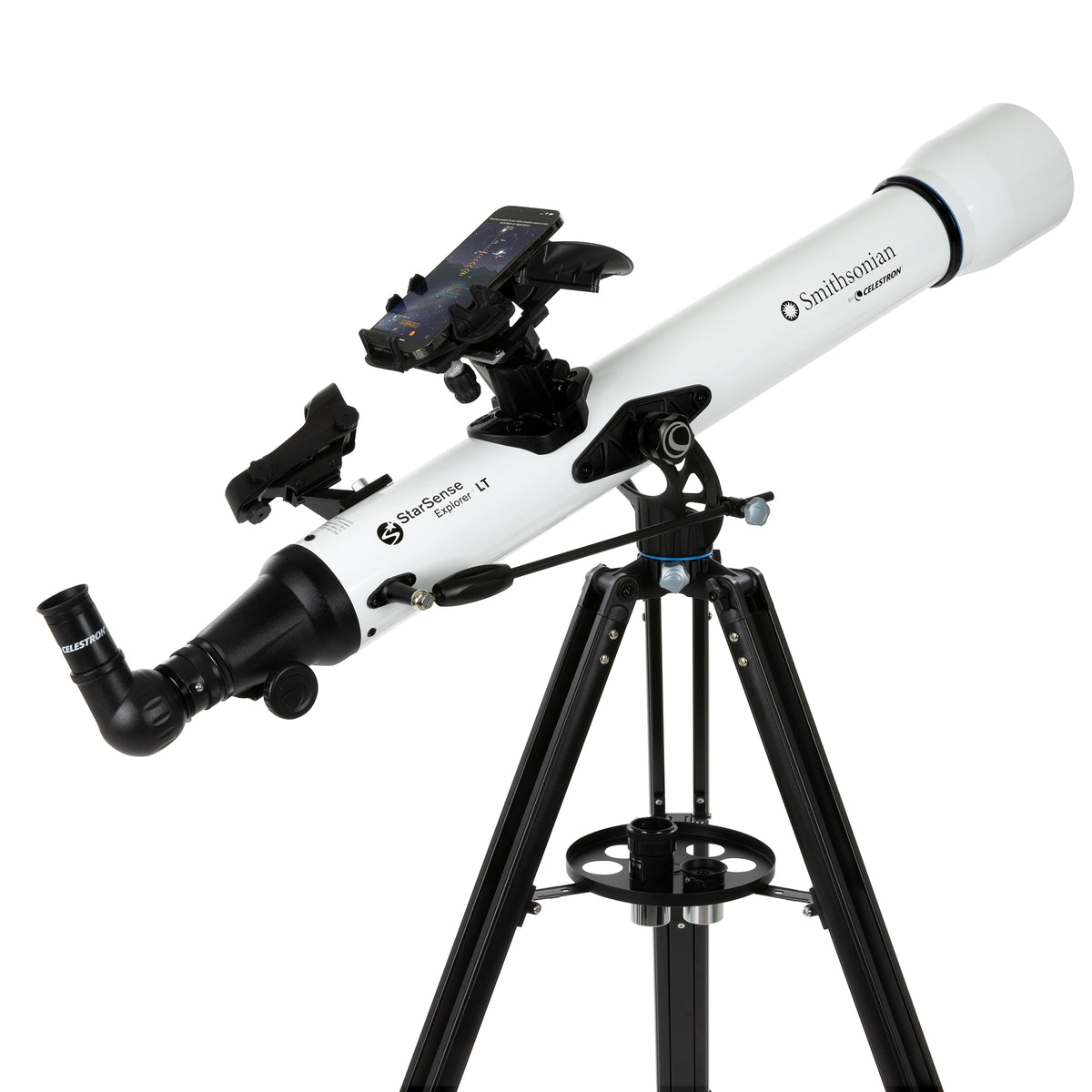 Smithsonian by Celestron StarSense Explorer LT 80AZ Smartphone App-Enabled Refractor Telescope