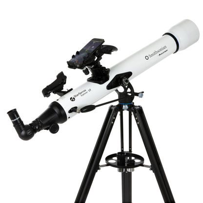 Smithsonian by Celestron StarSense Explorer LT 80AZ Smartphone App-Enabled Refractor Telescope