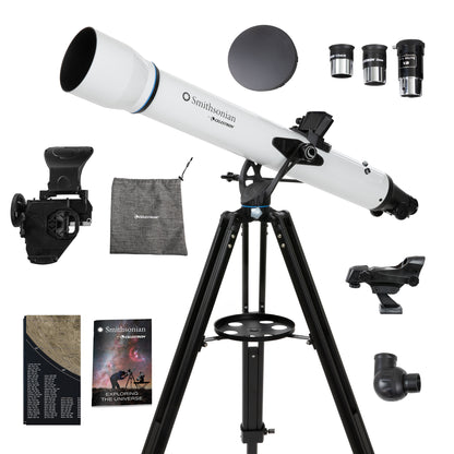 Smithsonian by Celestron StarSense Explorer LT 80AZ Smartphone App-Enabled Refractor Telescope