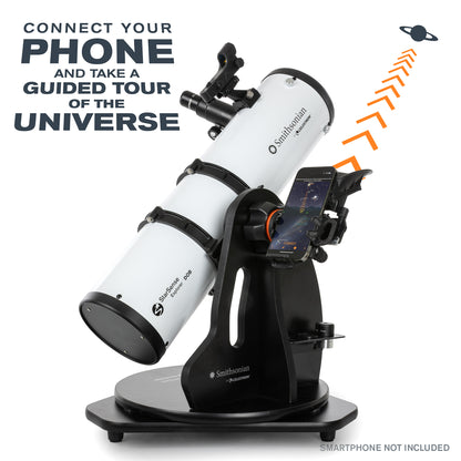 Smithsonian by Celestron StarSense Explorer 130mm Smartphone App-Enabled Tabletop Dobsonian Telescope