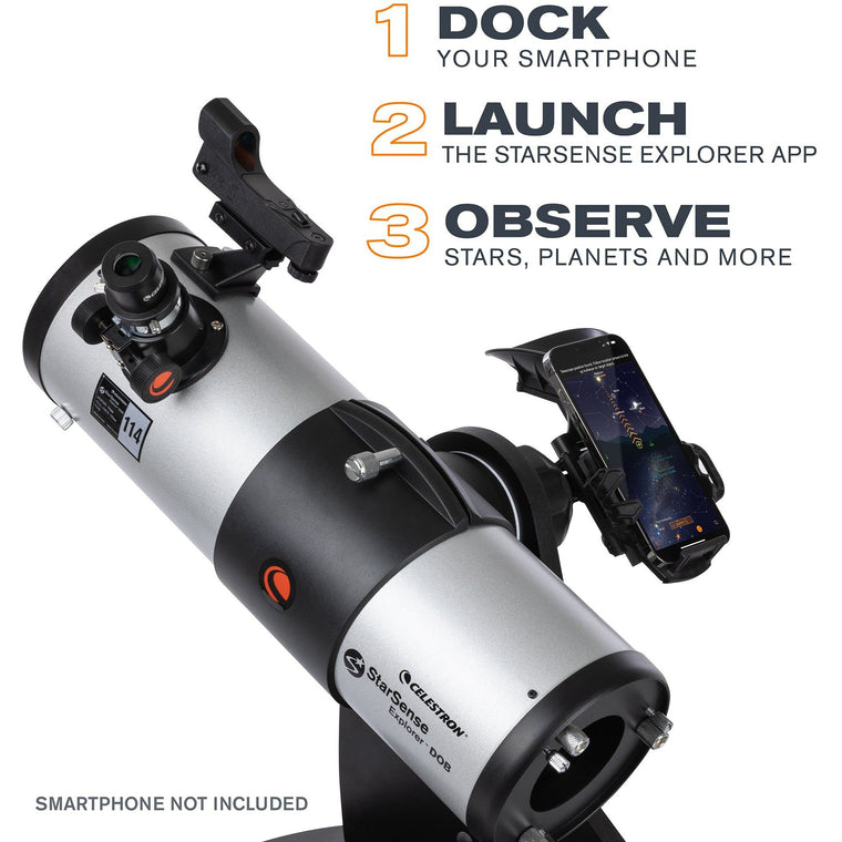 StarSense Explorer 114mm Dobsonian Telescope Celestron
