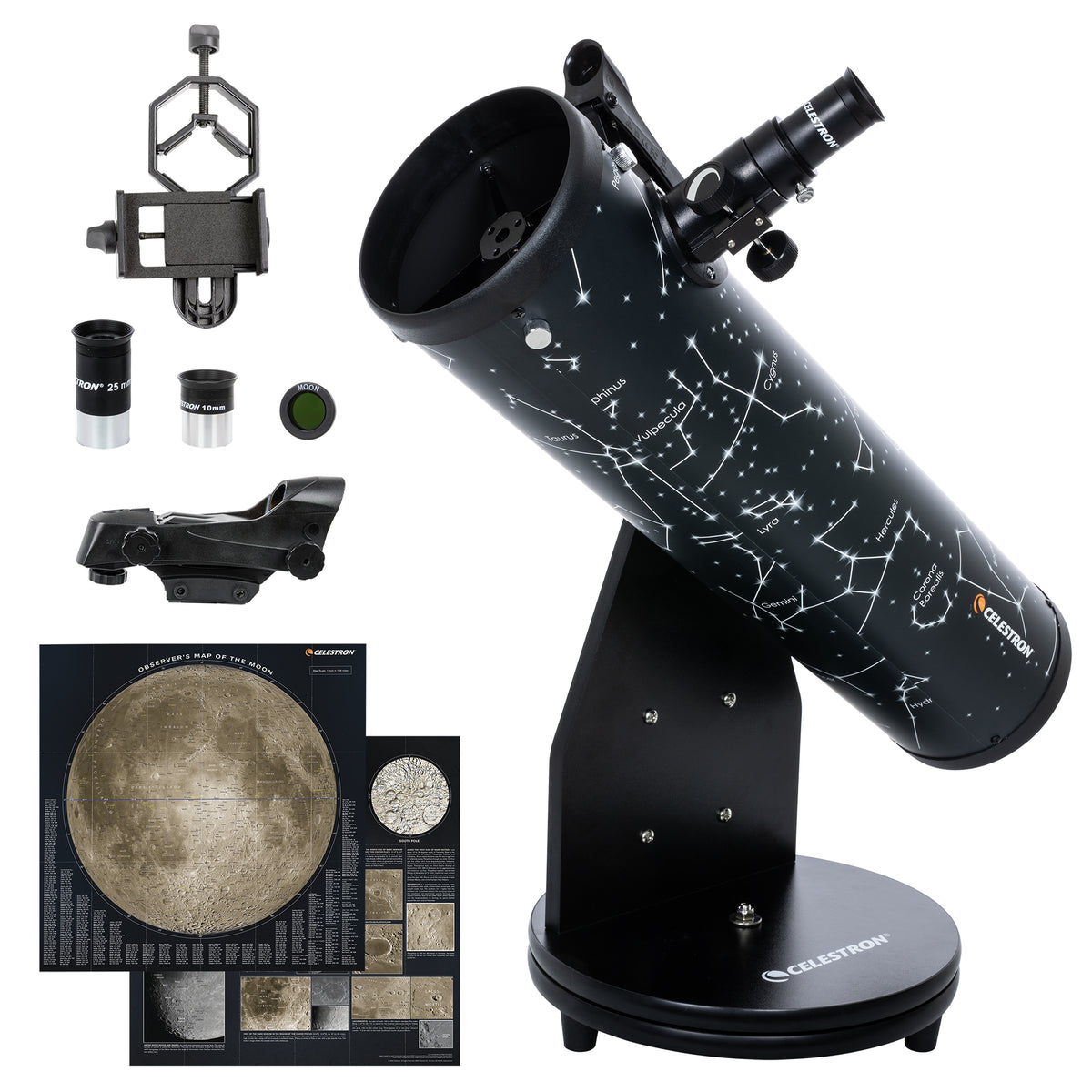 Celestron 130mm Tabletop Dobsonian Telescope Bundle