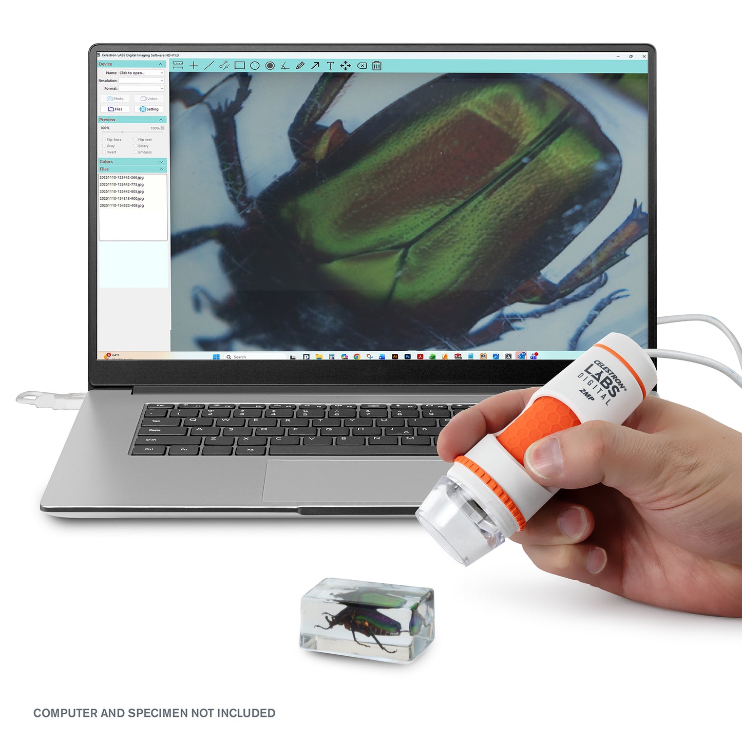 Celestron Labs Digital 2MP Handheld Microscope