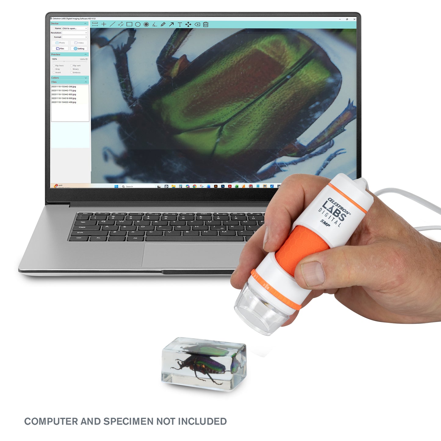 Celestron Labs Digital 5MP Handheld Microscope