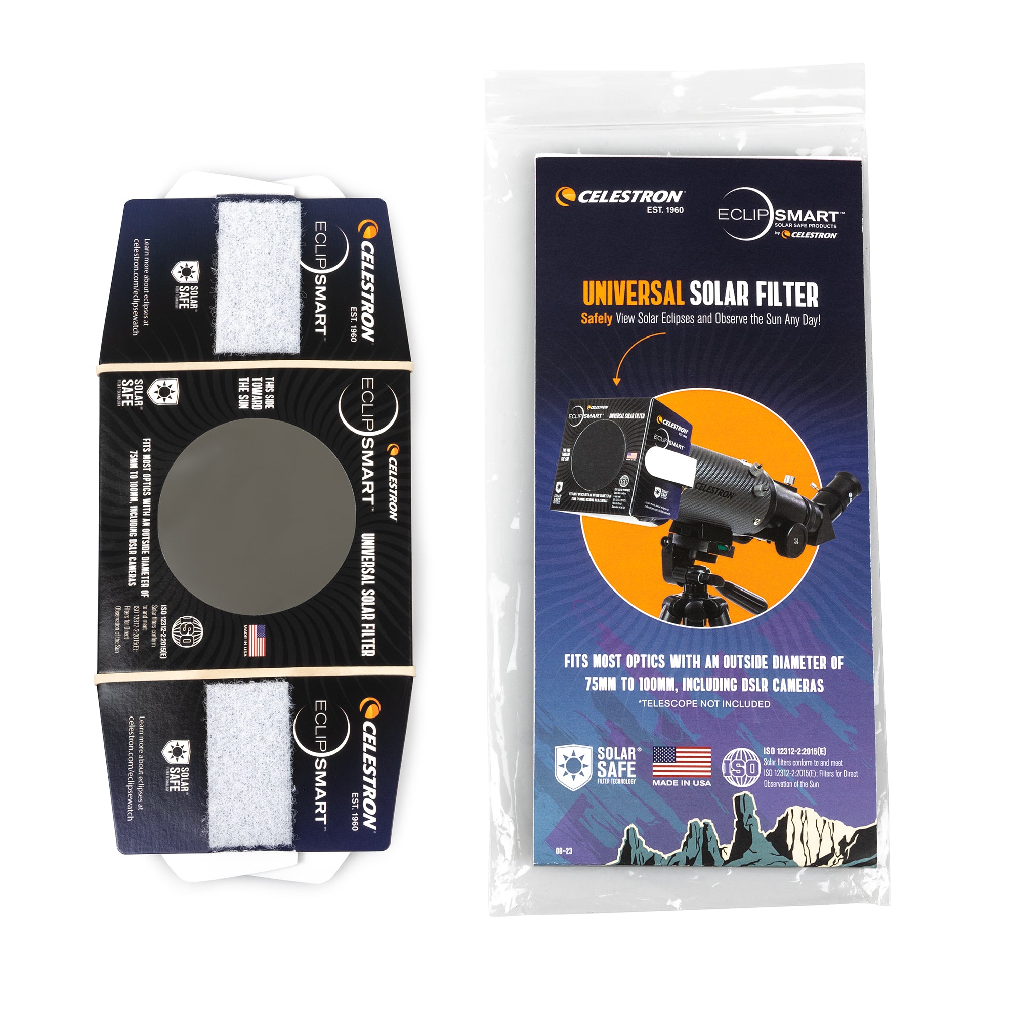 Solar Filtering EclipSmart Universal Solar Filter | Celestron