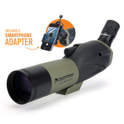 Ultima 18-55x65mm Angled Zoom Spotting Scope with Smartphone Adapter