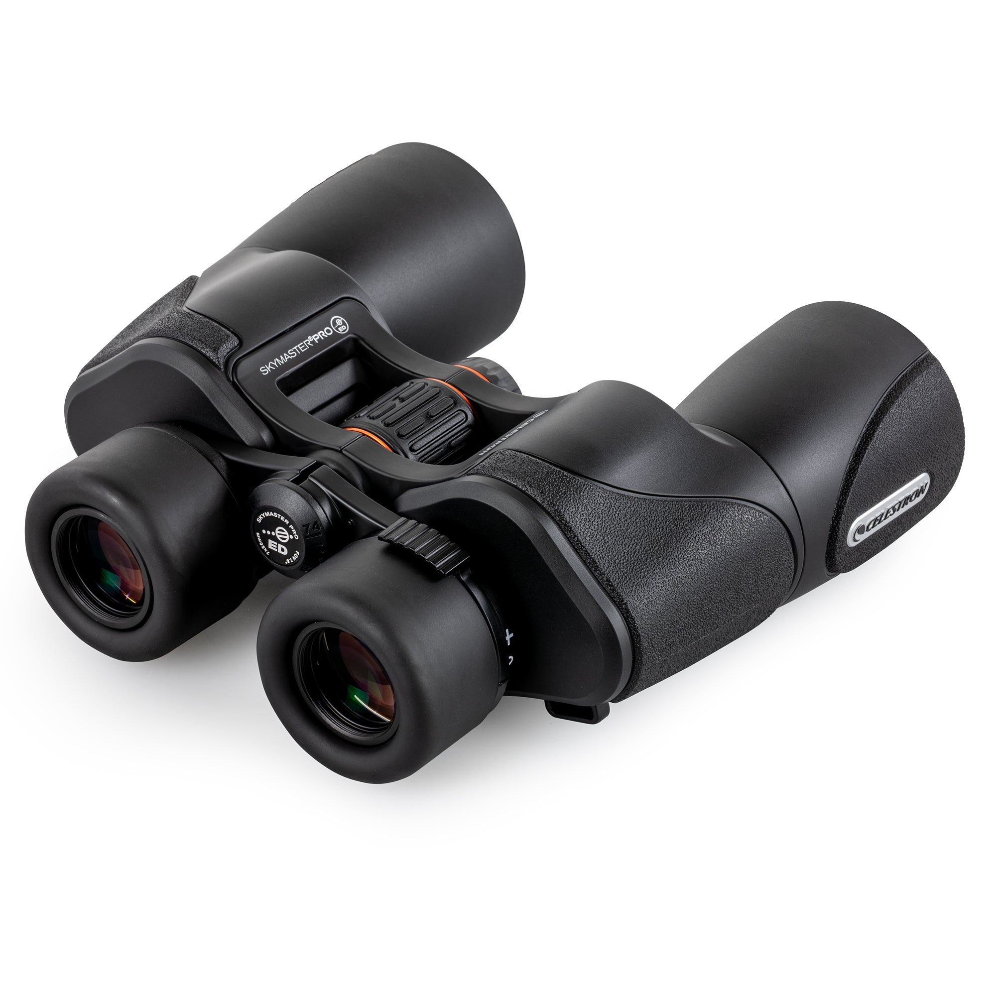 SkyMaster Pro ED 7x50 eyepiece and focus-wheel view