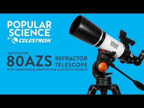Video for Popular Science by Celestron AstroMaster 80AZS Telescope with Smartphone Adapter and Bluetooth Remote