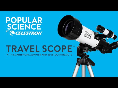 Video for Popular Science by Celestron Travel Scope 70 Portable Telescope with Smartphone Adapter and Bluetooth Remote
