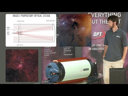 Video for 11" Rowe-Ackermann Schmidt Astrograph (RASA 11) Optical Tube Assembly (CGE Dovetail)