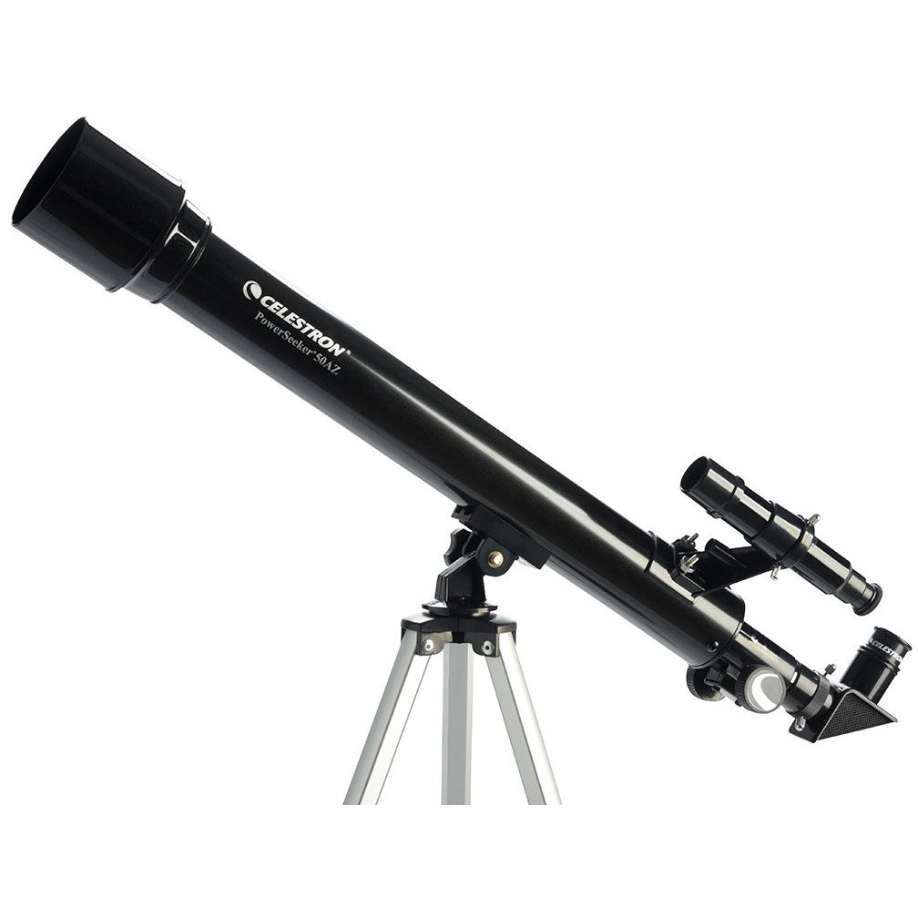 Celestron PowerSeeker 50AZ Refractor Telescope complete telescope and tripod