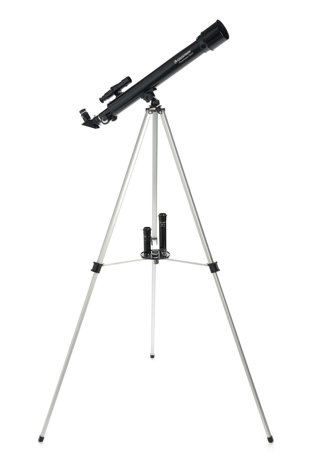 Mount and focuser detail on the PowerSeeker 50AZ