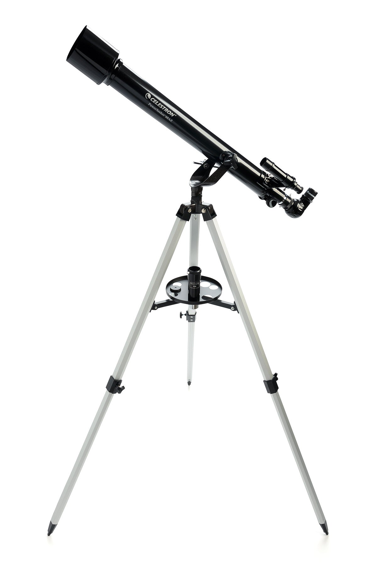 PowerSeeker 60AZ Telescope with a Smartphone Adapter – Celestron
