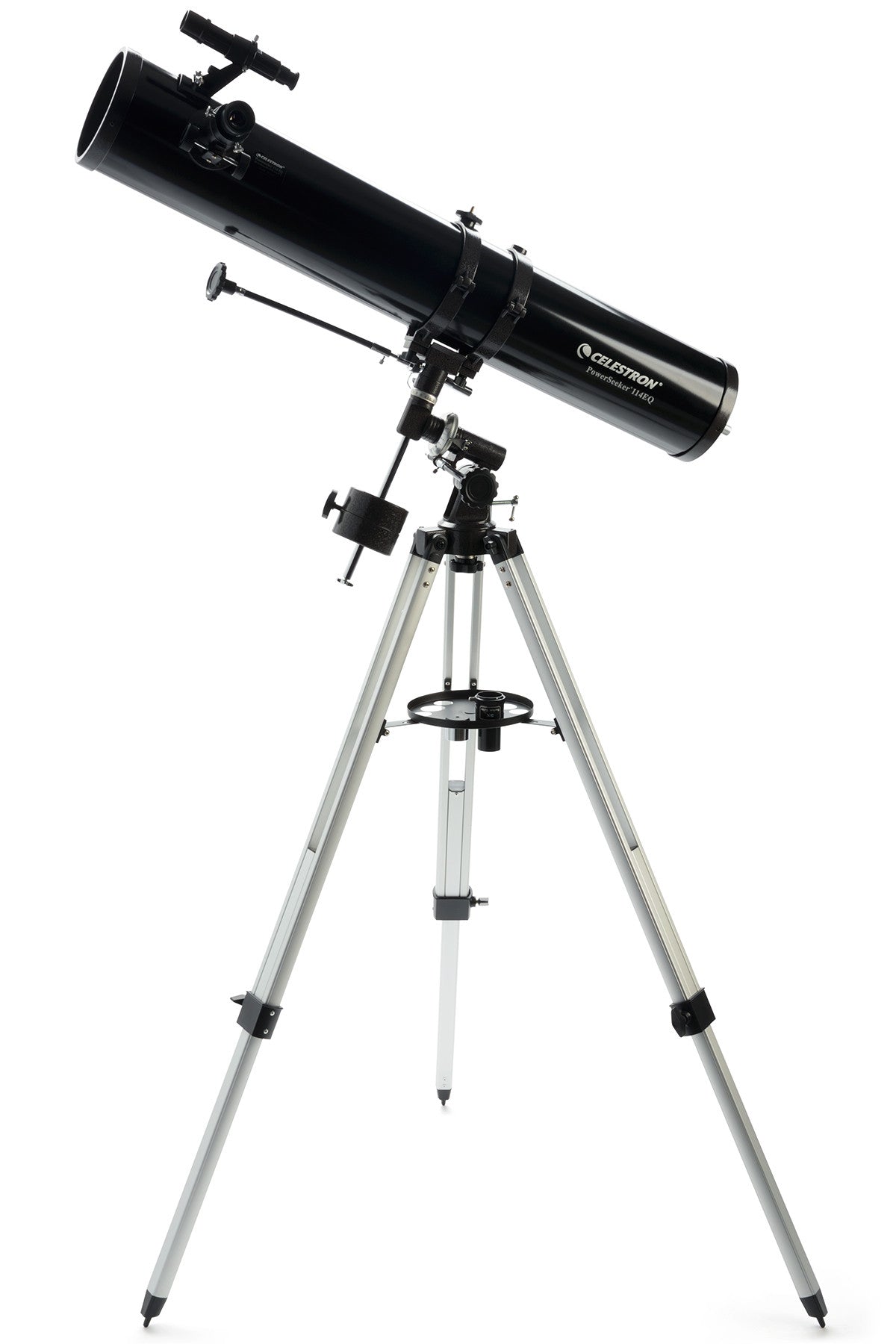 PowerSeeker 114EQ on its adjustable tripod