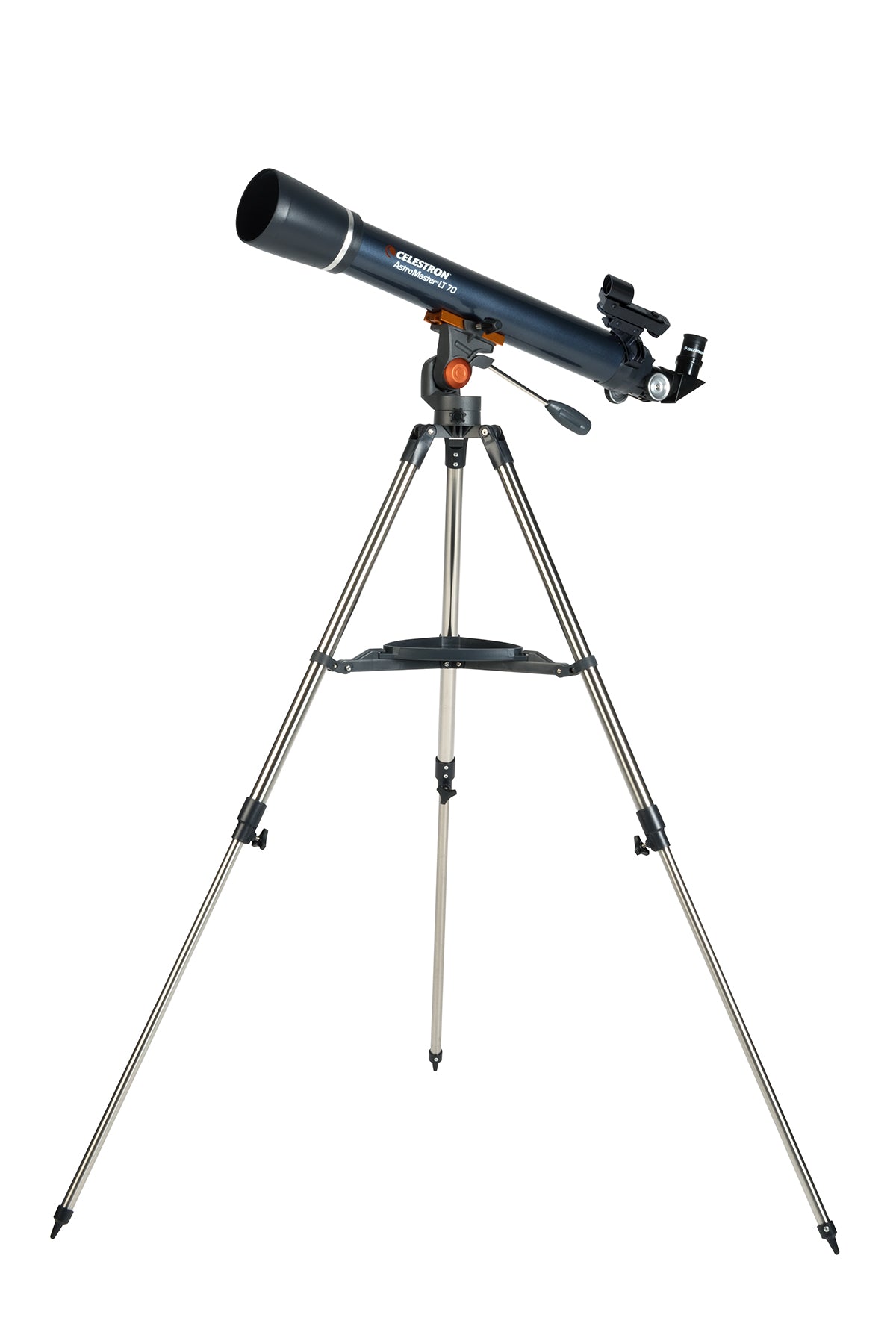 AstroMaster LT 70AZ manual altazimuth mount and steel tripod