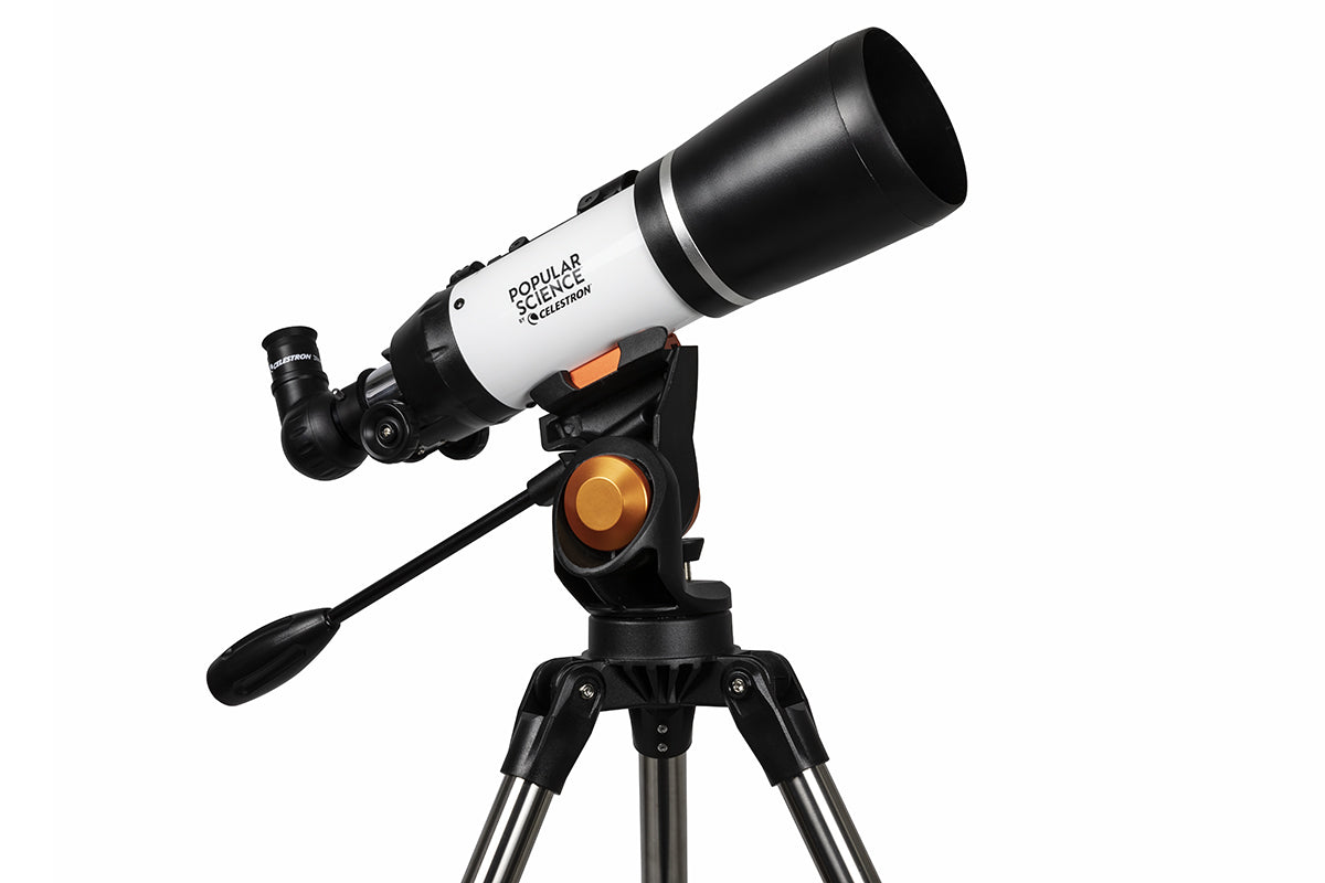 Popular Science by Celestron AstroMaster 80AZS Telescope with Smartpho