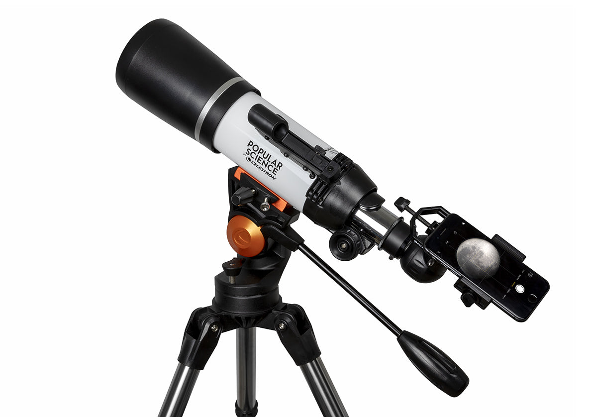 Popular Science by Celestron AstroMaster 80AZS Telescope with Smartpho
