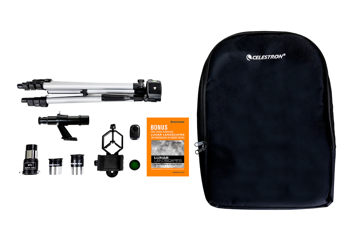 Travel Scope 70 DX optical tube and mount detail