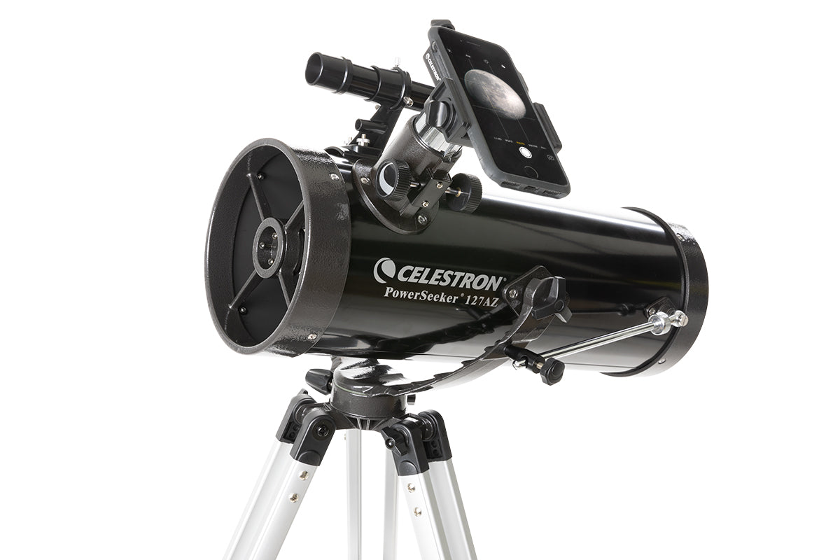 PowerSeeker 127AZ with Phone Adapter and Moon Filter