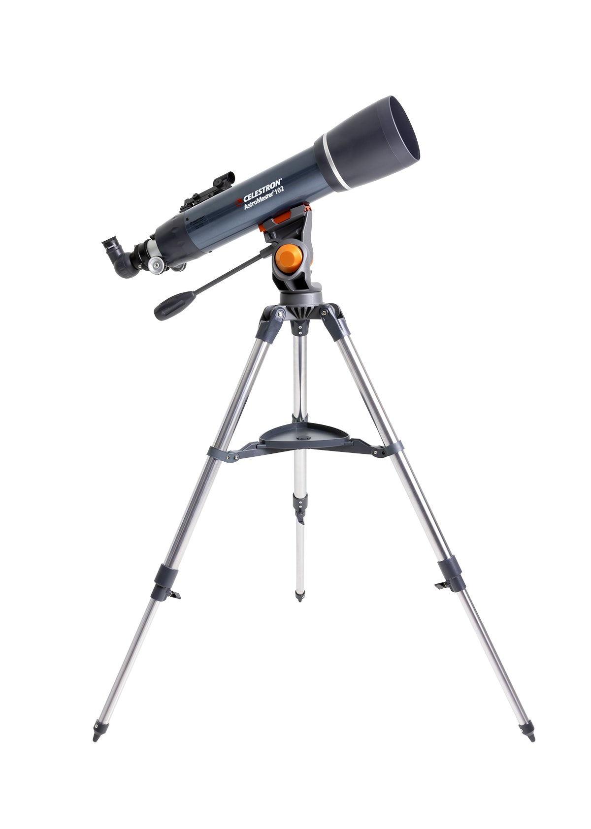 AstroMaster 102AZ on its adjustable steel tripod