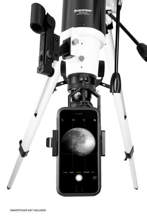 Omni AZ 102 Telescope with Smartphone Adapter and Bluetooth Shutter Re