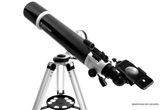AZ 102 Telescope with Smartphone Adapter and Bluetooth Shutter Remote