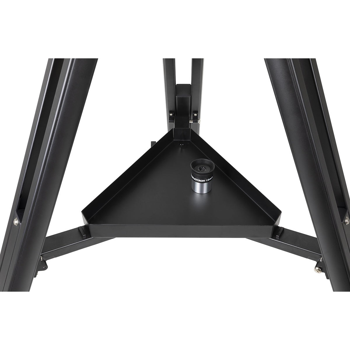 Detail view of the Celestron DX 102AZ telescope and mount