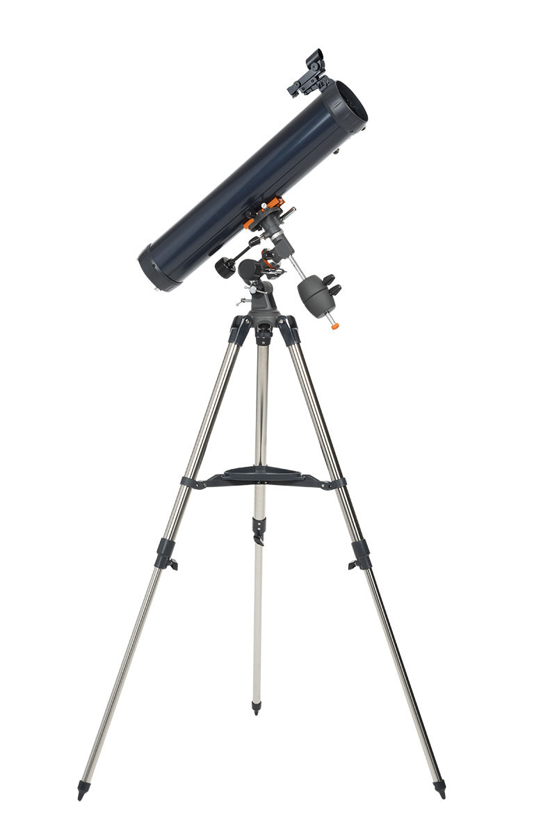 Mount and focuser detail on the AstroMaster 76EQ