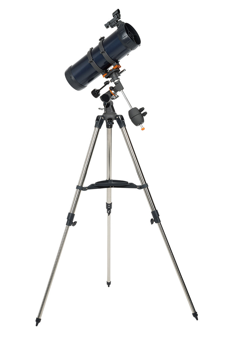 Mount and focuser detail on the AstroMaster 114EQ