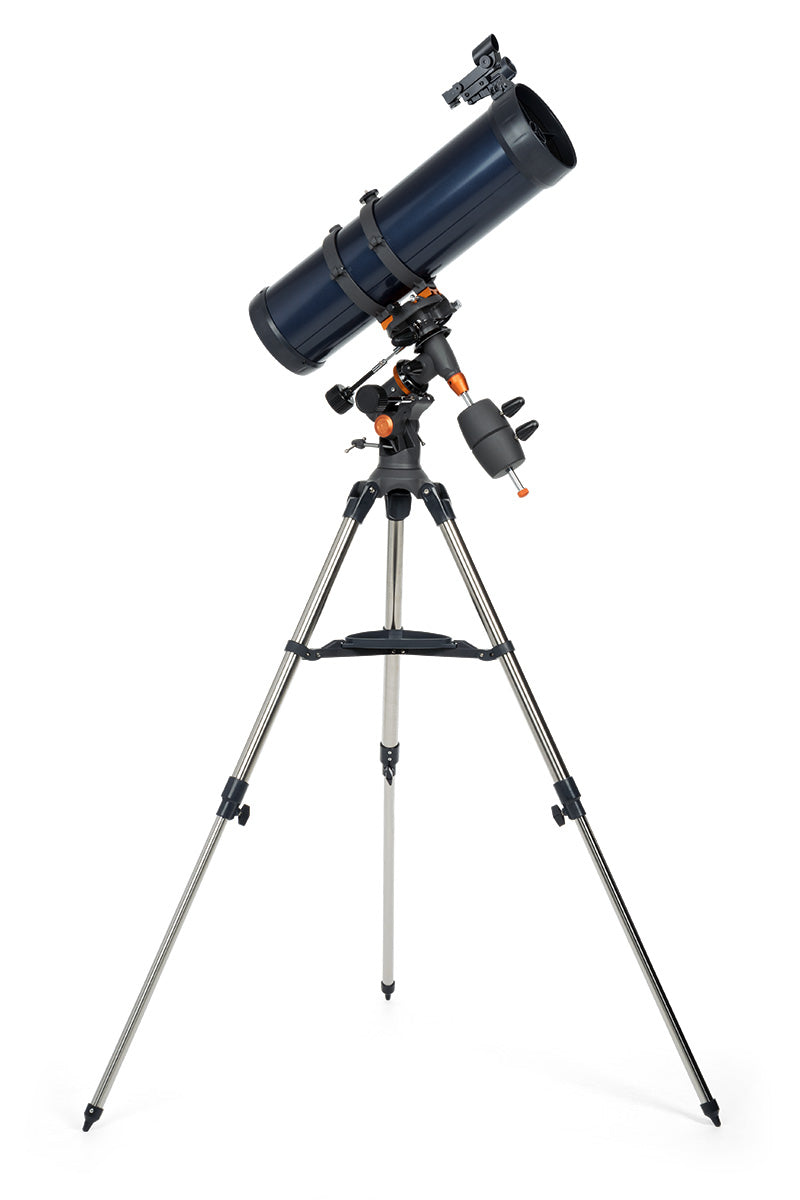 Mount and focuser detail on the AstroMaster 130EQ