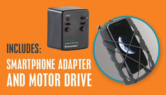 AstroMaster 130EQ with Motor Drive and Phone Adapter