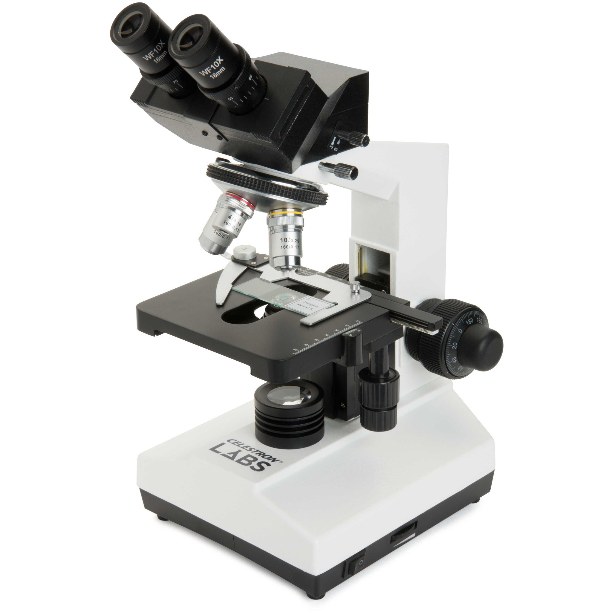 Four Compound Light Microscope With Objectives
