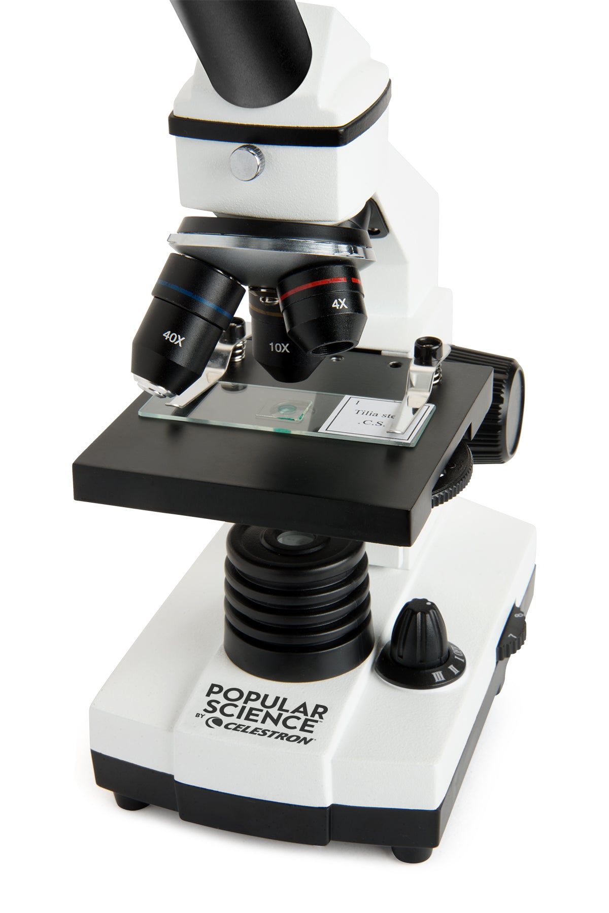 Popular Science by Celestron Labs CM400 Compound Microscope | Celestron