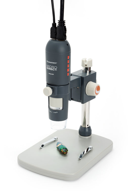Direct Lighting Microscope MicroDirect 1080P HDMI Handheld Digital Microscope | Celestron