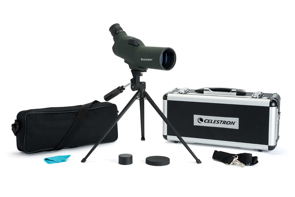 UpClose 15-45x50mm Angled Zoom Spotting Scope | Celestron