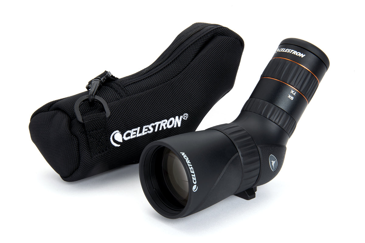 Hummingbird 7-22x50mm ED Angled Zoom Micro Spotting Scope – Celestron