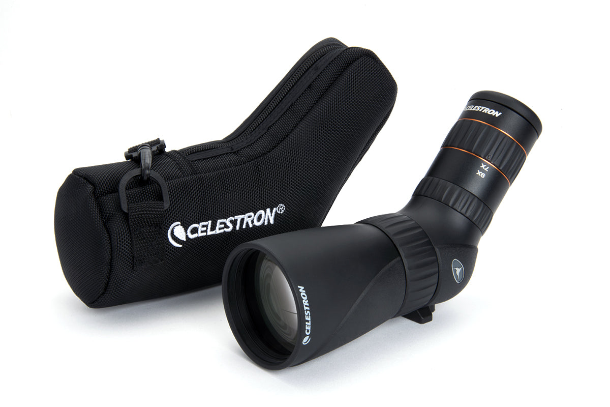 Hummingbird 9-27x56mm ED Angled Zoom Micro Spotting Scope – Celestron