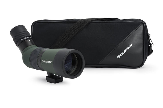LandScout 10-30x50mm Angled Zoom Spotting Scope with Table-top Tripod