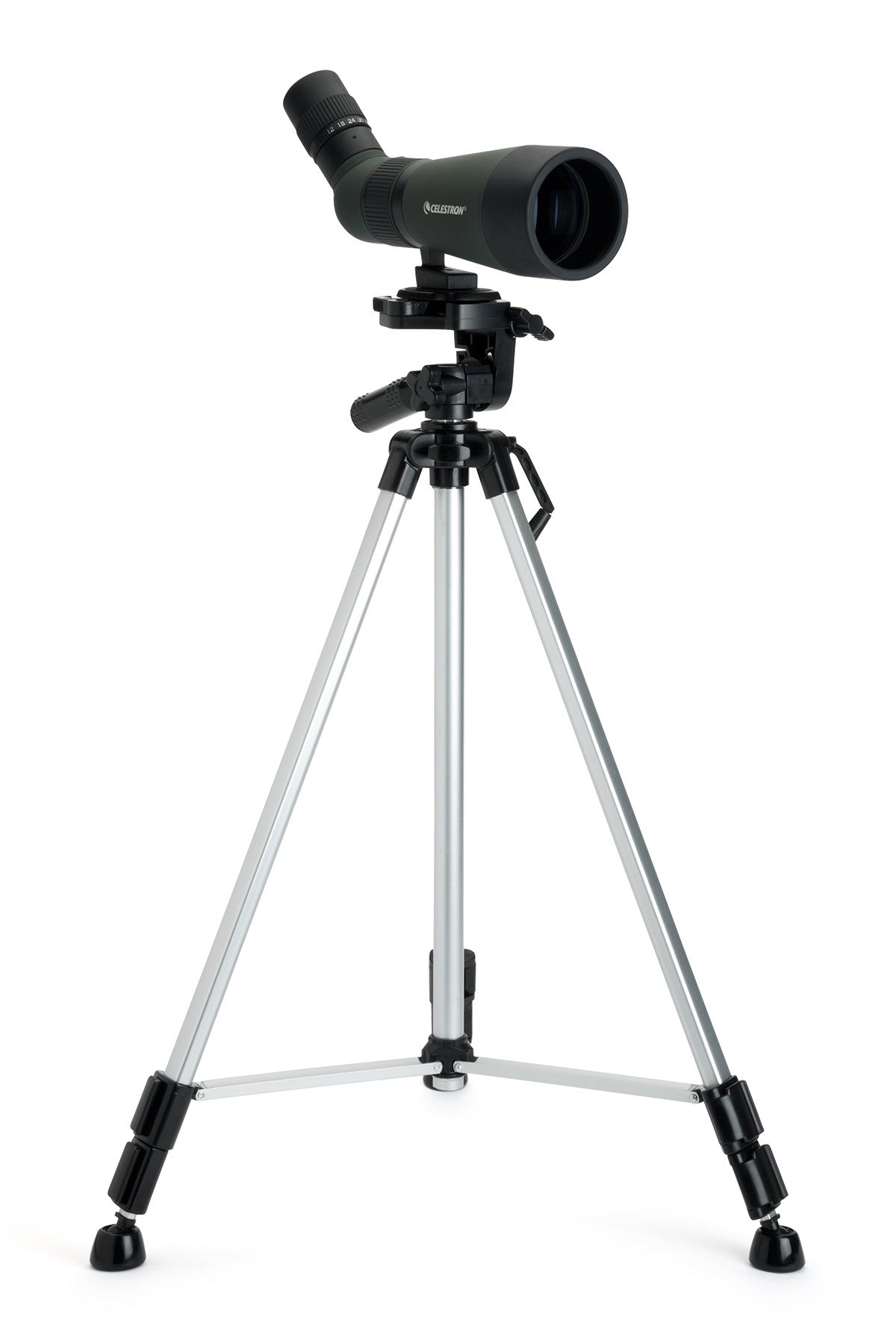LandScout 12-36x60mm Angled Zoom Spotting Scope Backpack Kit | Celestron
