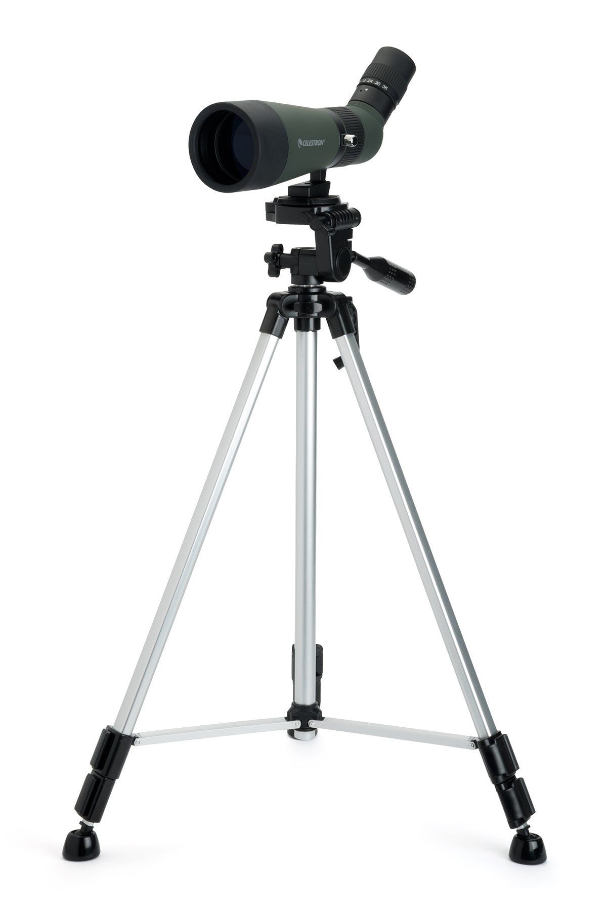 LandScout 12-36x60mm Angled Zoom Spotting Scope Backpack Kit | Celestron