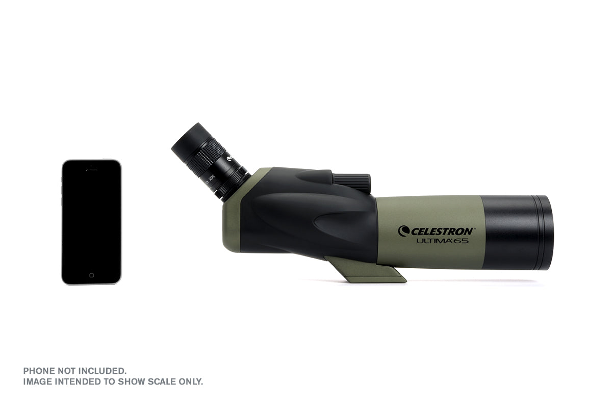 Ultima 18-55x65mm Angled Zoom Spotting Scope with Smartphone