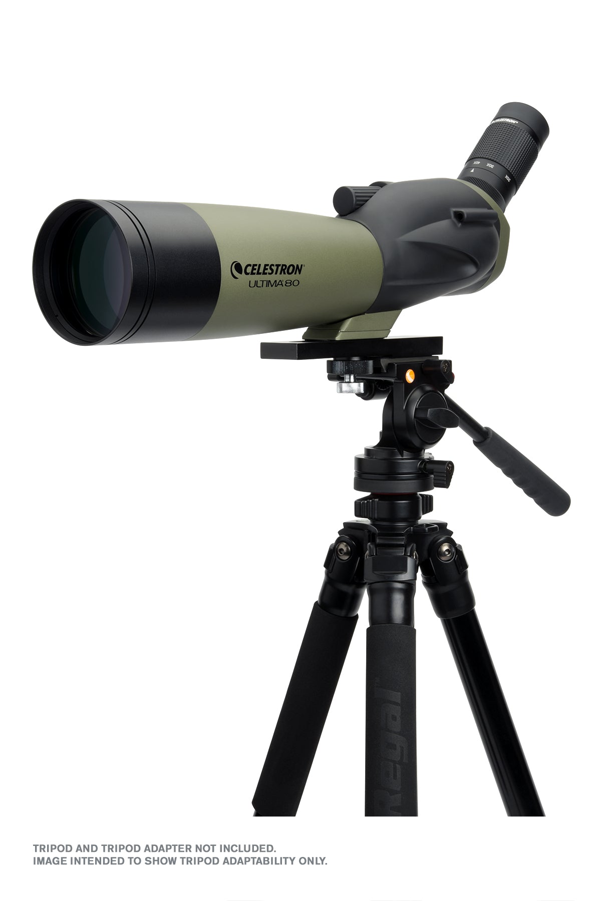 Ultima 20-60x80mm Angled Zoom Spotting Scope with Smartphone Adapter