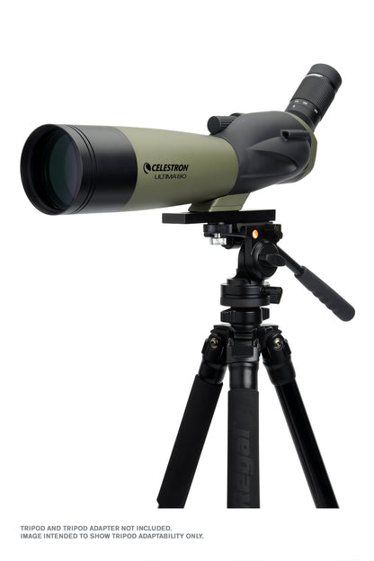 Ultima 20-60x80mm Angled Zoom Spotting Scope with Smartphone Adapter